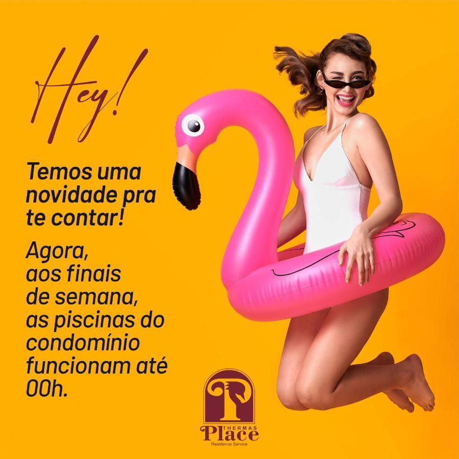 Flat Para Temporada Perto Singapura Shopping Com 7 Piscinas, Bar Molhado, Restaurante - A 3 Min Centro De Caldas Novas! 외부 사진