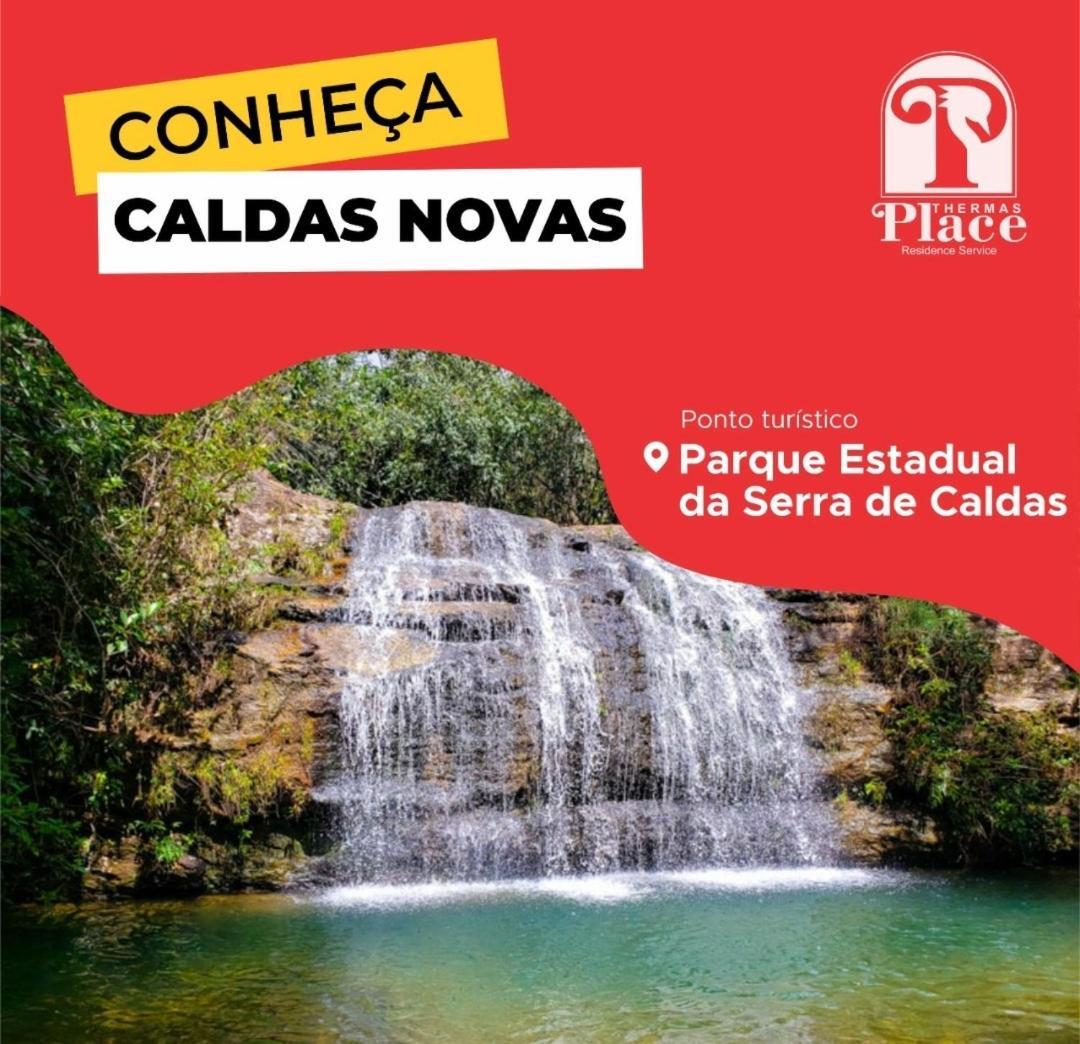 Flat Para Temporada Perto Singapura Shopping Com 7 Piscinas, Bar Molhado, Restaurante - A 3 Min Centro De Caldas Novas! 외부 사진